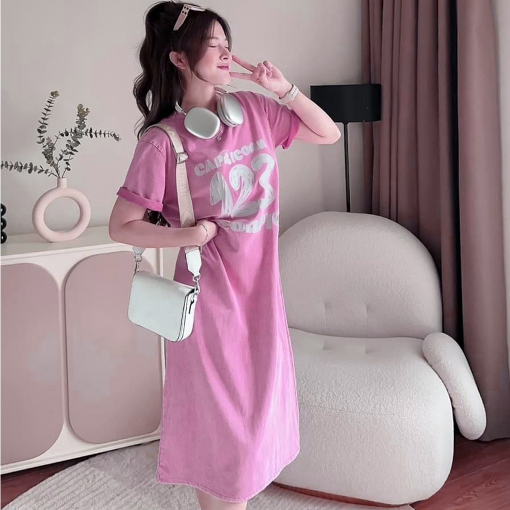Đầm Suông Dáng Dài Nữ Bigsize Dễ Thương Dự Tiệc Chất Cotton Mát Mịn Mềm Mại Thoải Mái S171