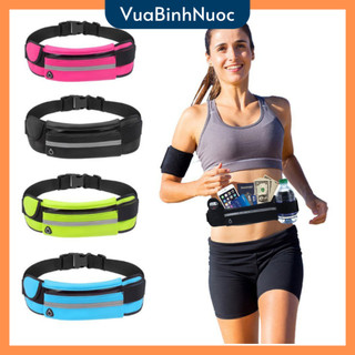 Túi chạy bộ đeo hông, túi thể thao đeo bụng chạy bộ, có lỗ tai nghe điện thoại , chỗ đựng chai nước - Vuabinhnuoc