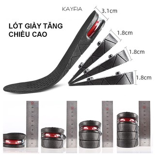 Cặp Lót Giày Đệm Khí Tăng Chiều Cao KAYFIA phù hơp cho nam,nữ Size từ 35-44 (Tăng 3CM,5CM,7CM)