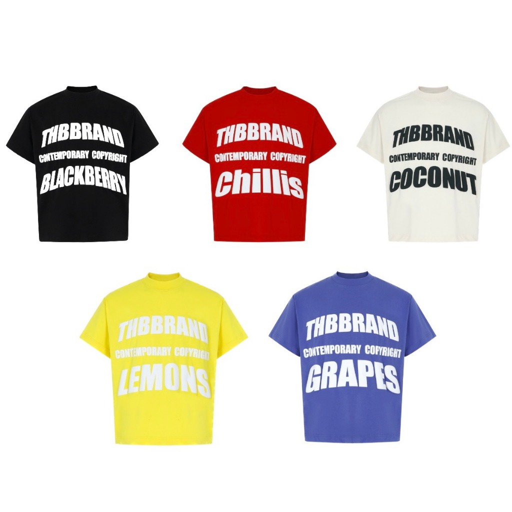 Áo thun BOXY “FRUITY” - 100% cotton 250gsm  streetstyles - chính hãng THBBRAND