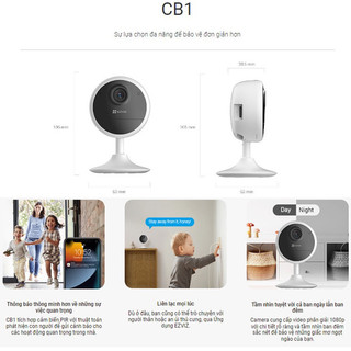 Camera CB1 Ezviz dùng pin 2MP