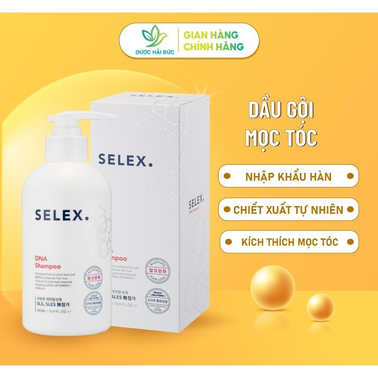 [HÀNG CHÍNH HÃNG] Dầu gội kích thích mọc tóc phục hồi hư tổn SELEX Shampoo (500ml)