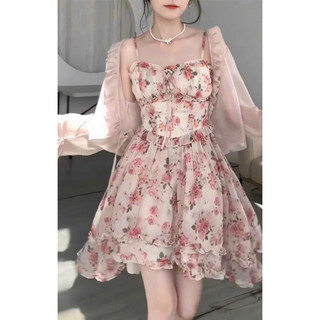 Đầm kèm khoác nhẹ nhàng