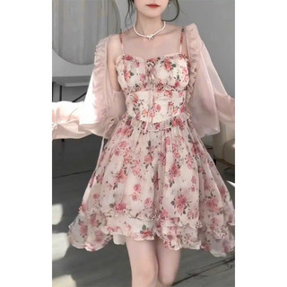 Đầm kèm khoác nhẹ nhàng