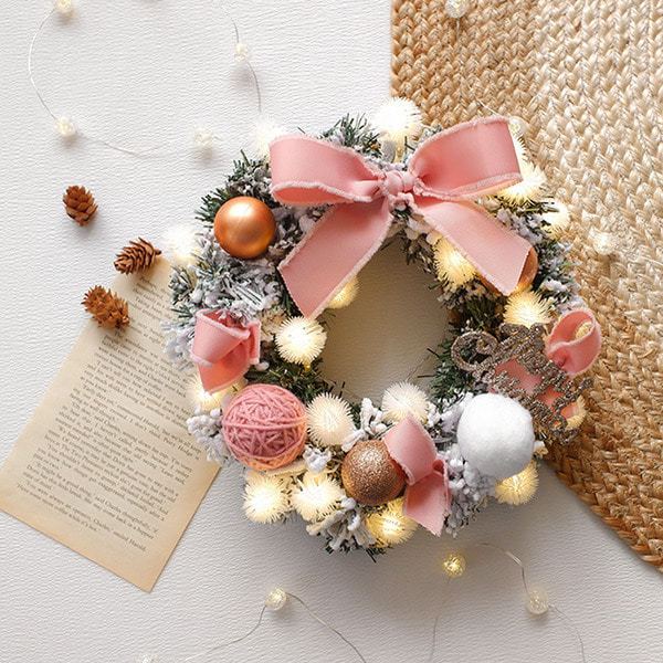 Vòng nguyệt quế treo trang trí noel, vòng trang trí Giáng sinh phong cách Bắc Âu - Gọn Decor