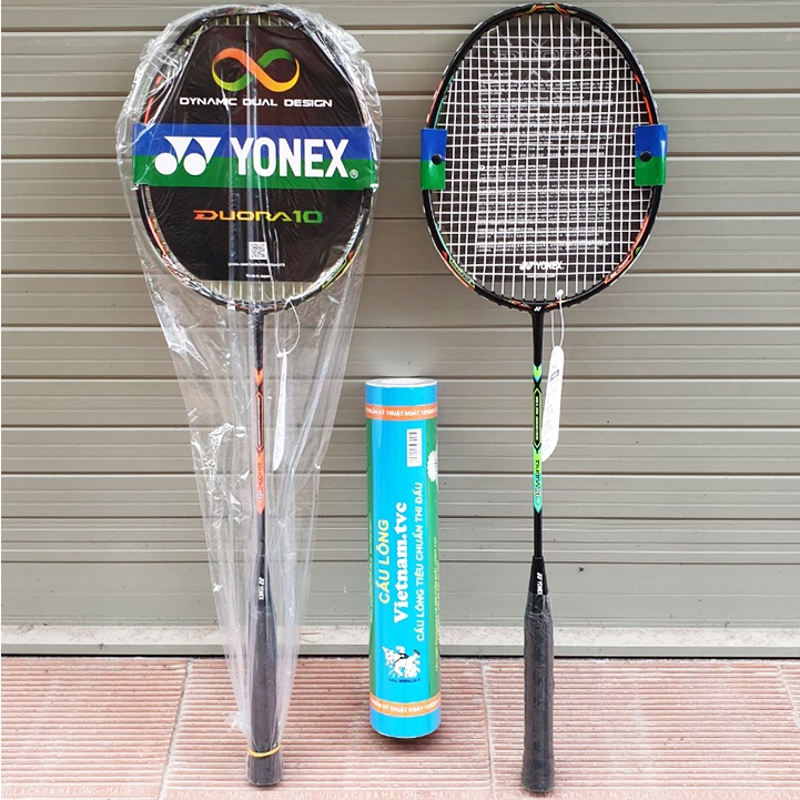 COMBO 2 VỢT CẦU LÔNG TẬP LUYỆN + 1 HỘP QUẢ CẦU LÔNG TVC