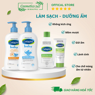 Kem Dưỡng Ẩm Cetaphil Moisturising Cream & Lotion Dịu Nhẹ 50G - 118ML - 200ML