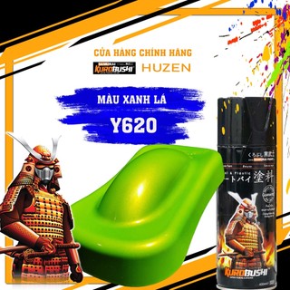 Sơn samurai y620 màu xanh lá non- huzen việt nam