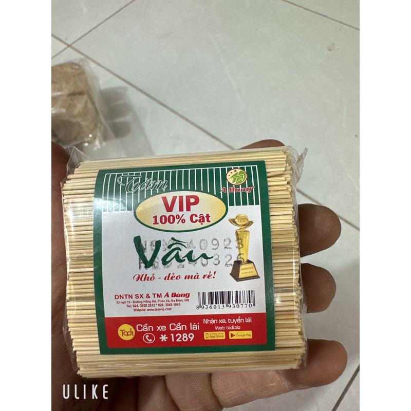 Tăm xỉa răng VIP dẻo chắc bó 80g
