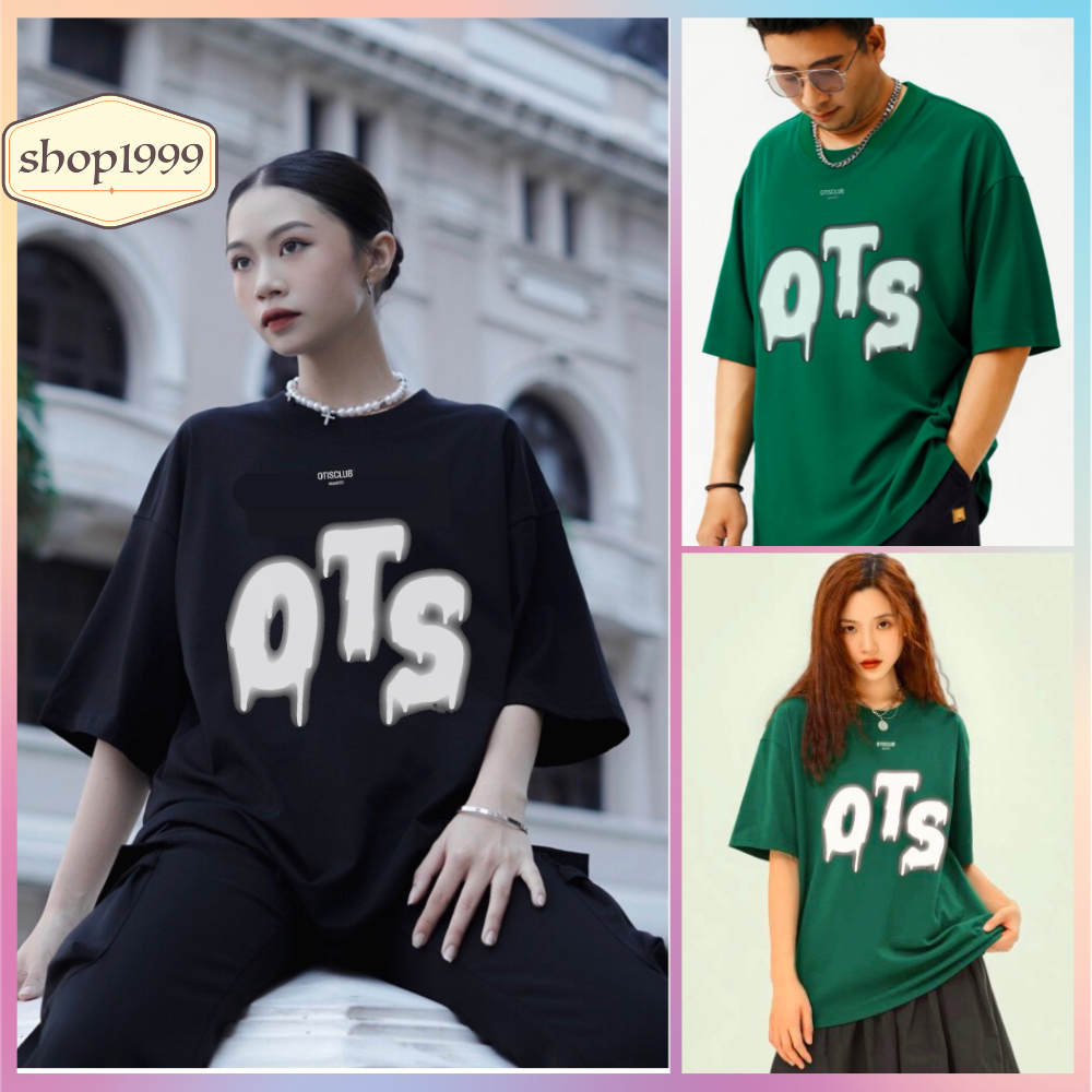 Áo Thun OTS Tay Lỡ From Rộng Unisex -Áo Phông SHOP1999 Cho Nam Nữ Hội Nhóm