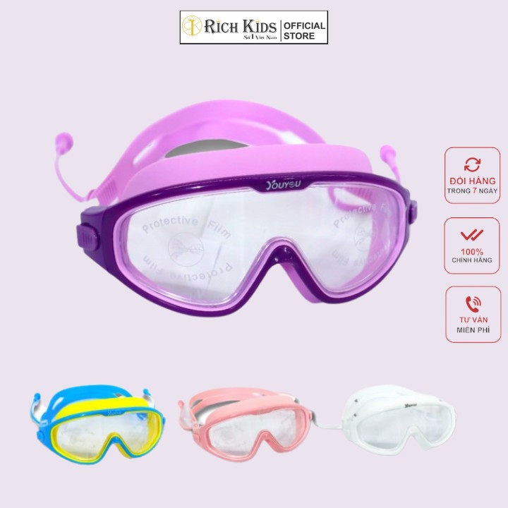Kính bơi trẻ em YouYou kính không gọng, chống nước vào mắt Hãng RichKids