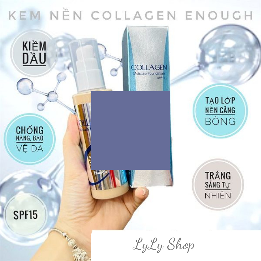 Kem Nền Enough Collagen Moisture Foundation, giúp làn da căng bóng ngăn ngừa ánh nắng lylyshop - 100ml