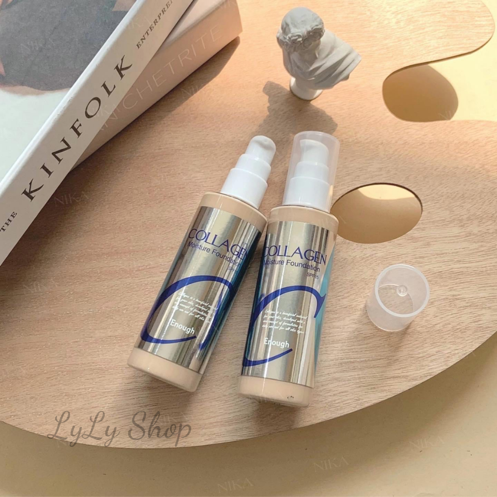 Kem Nền Enough Collagen Moisture Foundation, giúp làn da căng bóng ngăn ngừa ánh nắng lylyshop - 100ml