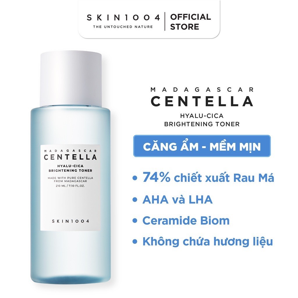 Bộ đôi SKIN1004 Madagascar Centella Hyalu-Cica Toner 210ML + Tinh chất chống nắng 50ML