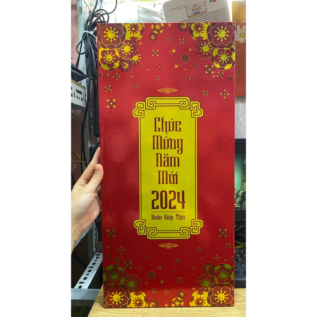 Lịch Block siêu cực đại 2024: Thư Pháp ( 20x48cm )