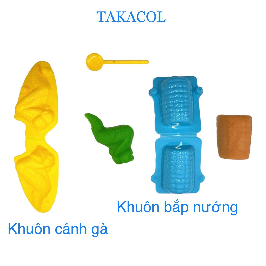 Khuôn làm há cảo, bánh bao chơi kèm đất nặn bột nặn