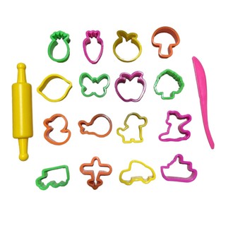  Khuôn chơi đất nặn bột nặn cát động lực 2D nhiều chủ đề 16 chi tiết 