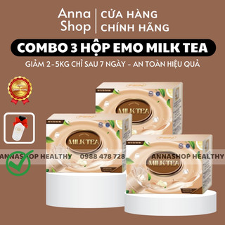 Combo 3 hộp sữa giảm cân emo milk tea/ giam beo, giam mo