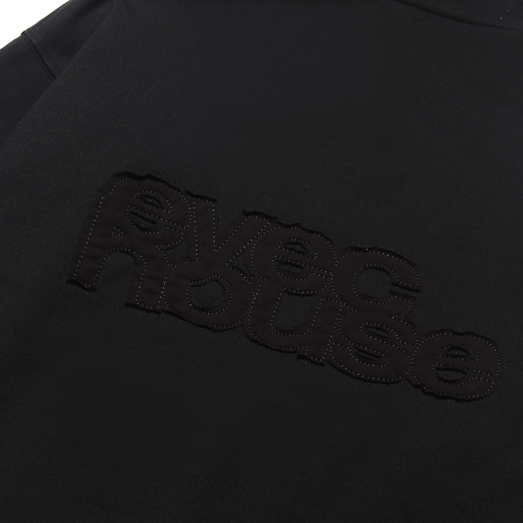 Áo Hoodie nỉ form rộng unisex EYEC LOGO-PATCH Màu Đen