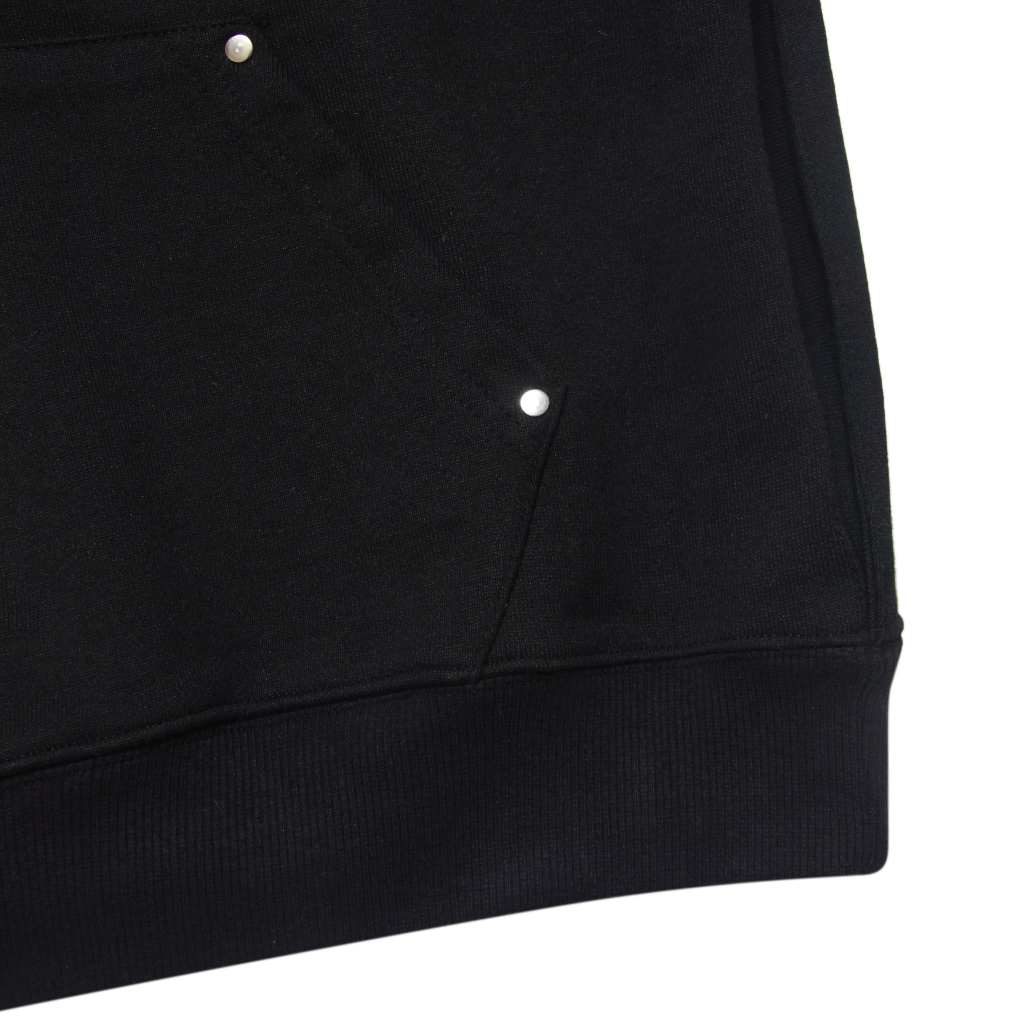 Áo Hoodie nỉ form rộng unisex EYEC LOGO-PATCH Màu Đen