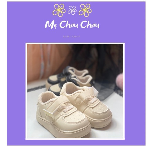 Giày Thể Thao Tập Đi Cho Bé Từ 1 Đến 3 Tuổi Đế Mềm Chống Trơn Trượt