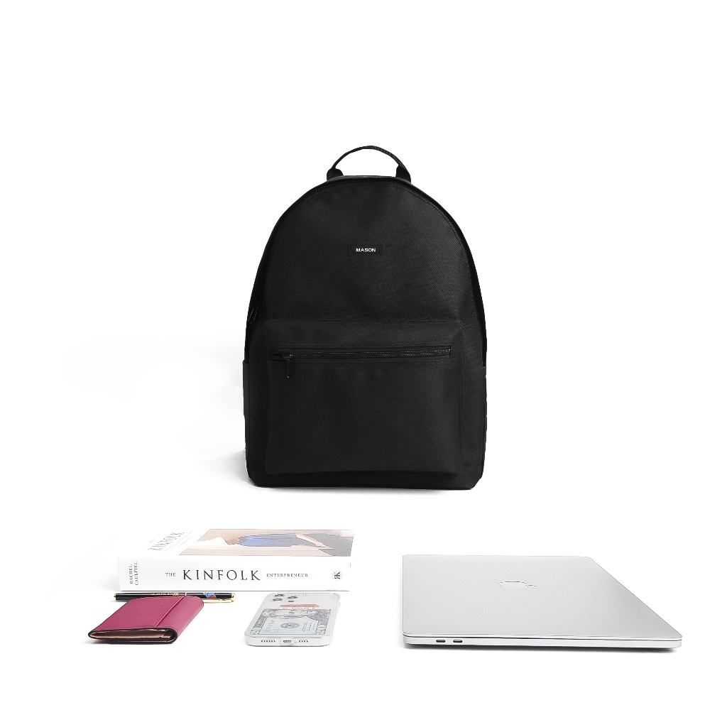 Balo unisex đựng Laptop 14 inch chất vải chống nước cao cấp Simple Backpack thương hiệu MASON - M13