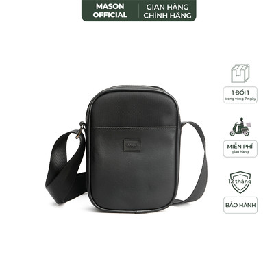 Túi đeo chéo nam nữ unisex Slim Leather nhỏ gọn cao cấp chống thấm nước thương hiệu MASON - M15