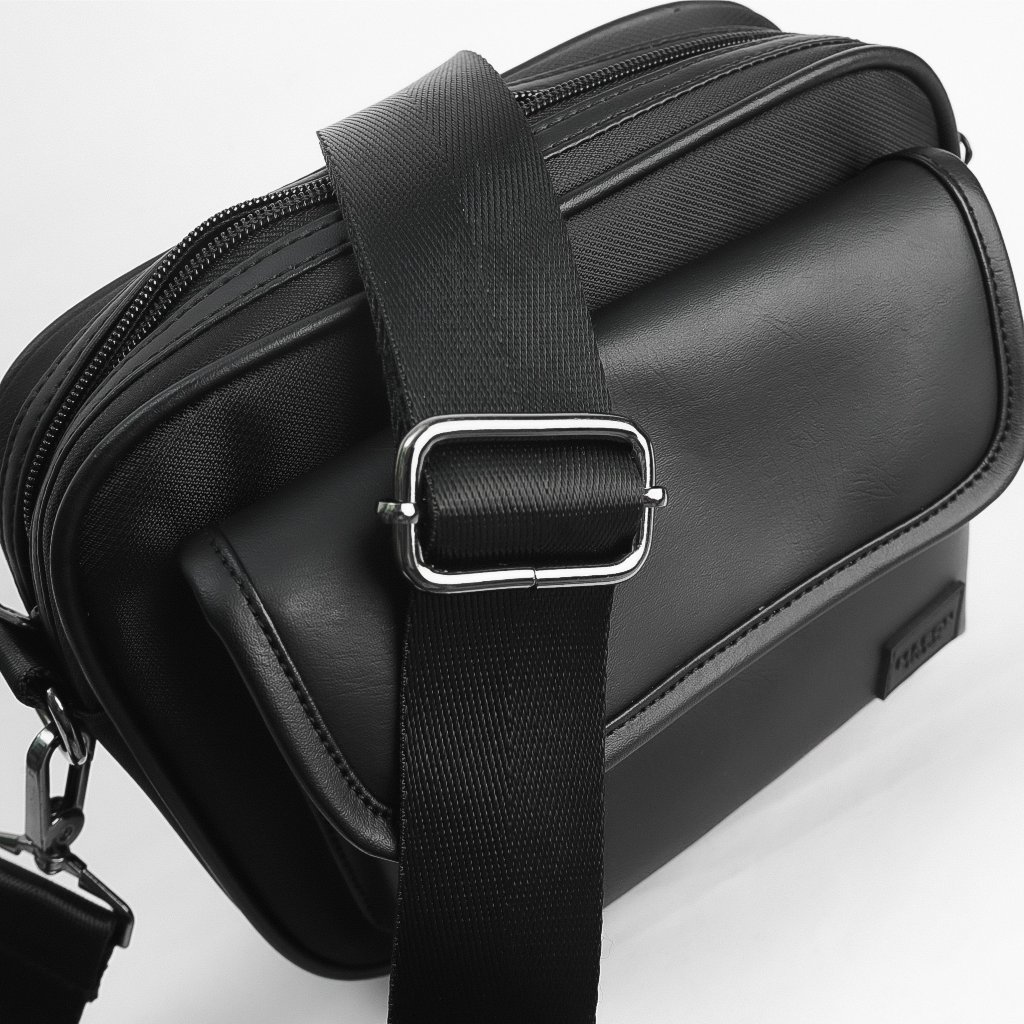 Túi đeo chéo nam nữ unisex Street Leather nhỏ gọn cao cấp chống thấm nước thương hiệu MASON - M16