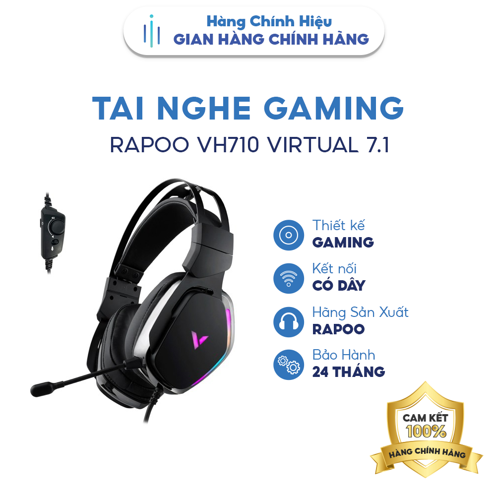 Tai nghe Gaming Rapoo VH710 Virtual 7.1