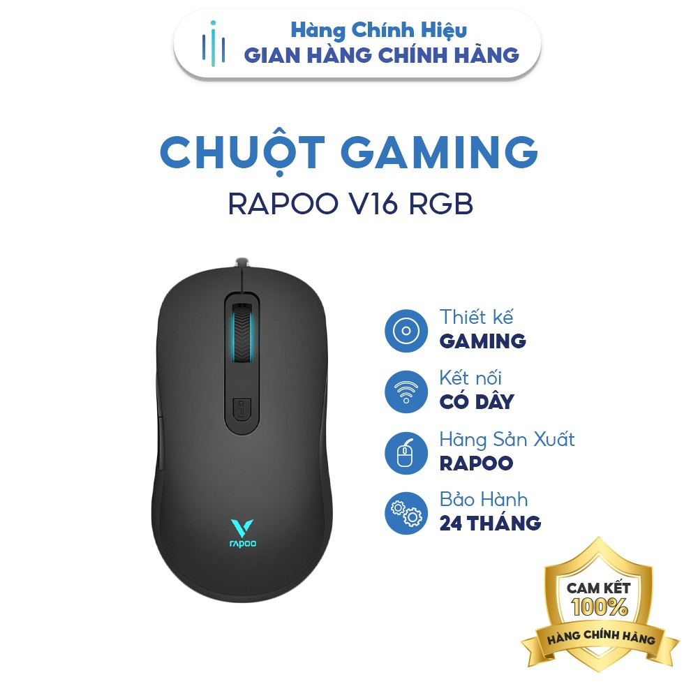 Chuột Gaming có dây Rapoo V16 RGB