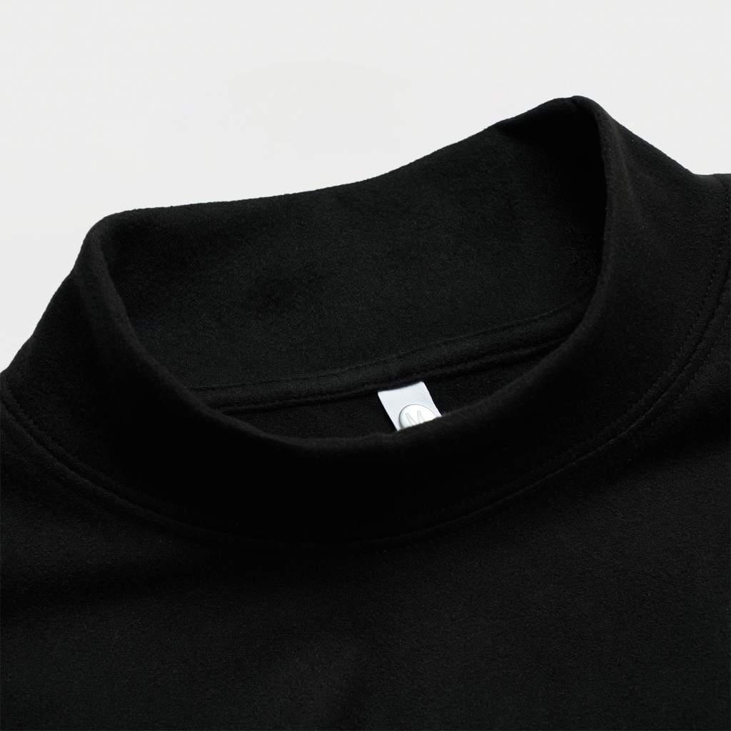 Áo Nỉ Thun Dài Tay Nam Cổ 4cm Trơn ATINO Chất Thun Nỉ Ấm Áp Trẻ Trung Form Fitted AN4.7922