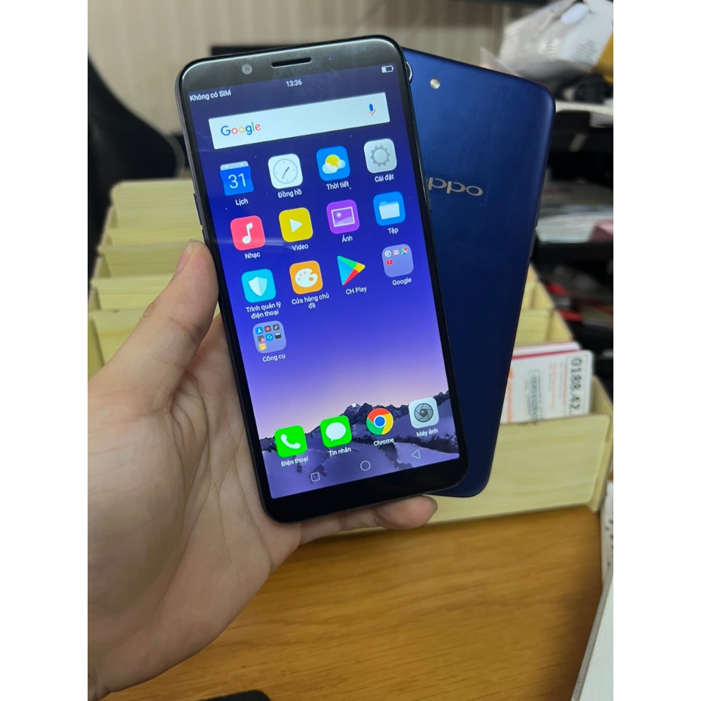 Điện thoại oppo A83 Ram 6/128GB chơi game liên quân mượt kèm sạc bh 12 tháng