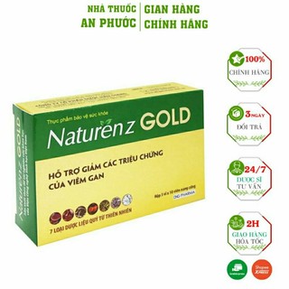Viên Uống Naturenz Gold  ⚡ CAM KẾT CHÍNH HÃNG ⚡ (30 Viên) Viên uống giải độc, bảo vệ gan, tăng cường chức năng gan