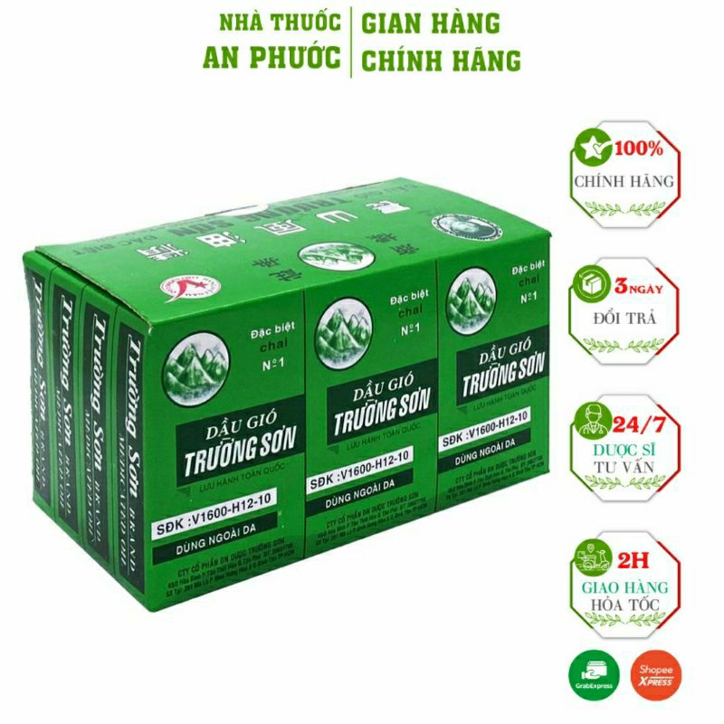 Dầu Gió Trường Sơn ⚡CAM KẾT CHÍNH HÃNG ⚡Chai 6ml
