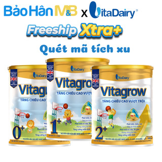 Sữa bột vitagrow đủ số 0+, 1+, 2+ - phát triển toàn diện - lon 400g và lon 900g