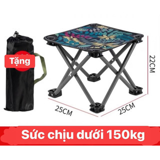 Ghế Câu Cá,Ghế Giã Ngoại Có Thể Gấp Gọn Rằn Ri Cao Cấp Bền Bỉ