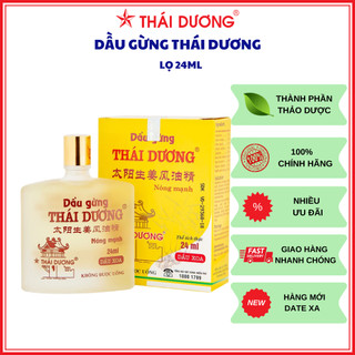 Dầu Gừng Thái Dương chai 24ml