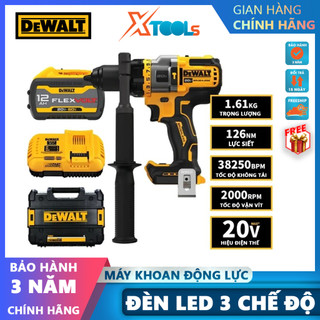 Máy khoan động lực dùng pin Dewalt DCD999 20V 60V máy khoan búa vặn vít, máy khoan búa không dây dùng pin