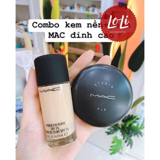 [ CHÍNH HÃNG] Bộ Trang Điểm Kem Nền + Phấn Phủ MAC