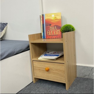Tủ đầu giường 1 ngăn kéo ván gỗ mdf phủ melamine cao cấp