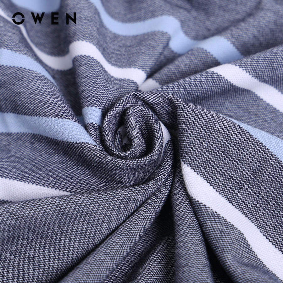 OWEN - Áo polo ngắn tay Body Fit màu Navy chất liệu Mint Cotton - APV231331