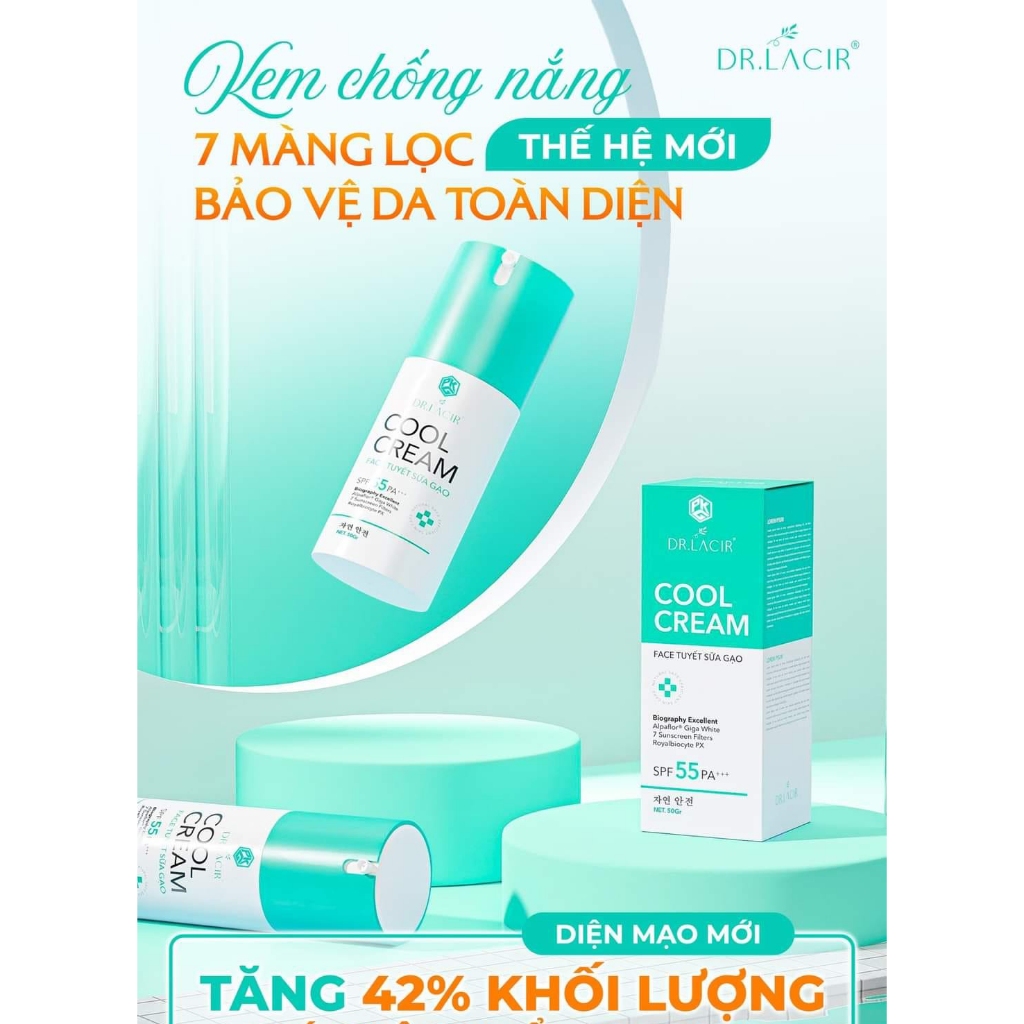 Kem Face Lạnh Cool Cream Dr Lacir chính hãng - Kem dưỡng da ban ngày Dr Lacir