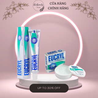 Kem đánh răng Eucryl 62g + Bột tẩy trắng răng Eucryl 50g