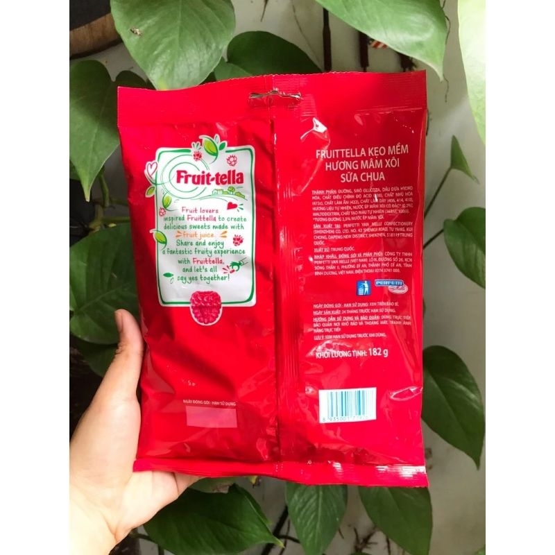 Kẹo Mềm Nhập Khẩu Fruit - tella Hương Mâm Xôi  Sữa Chua