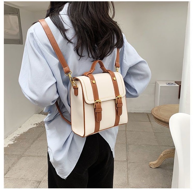 BALO NỮ DÁNG VUÔNG BALO MINI VINTAGE HỌC SINH DA PU ULZZANG