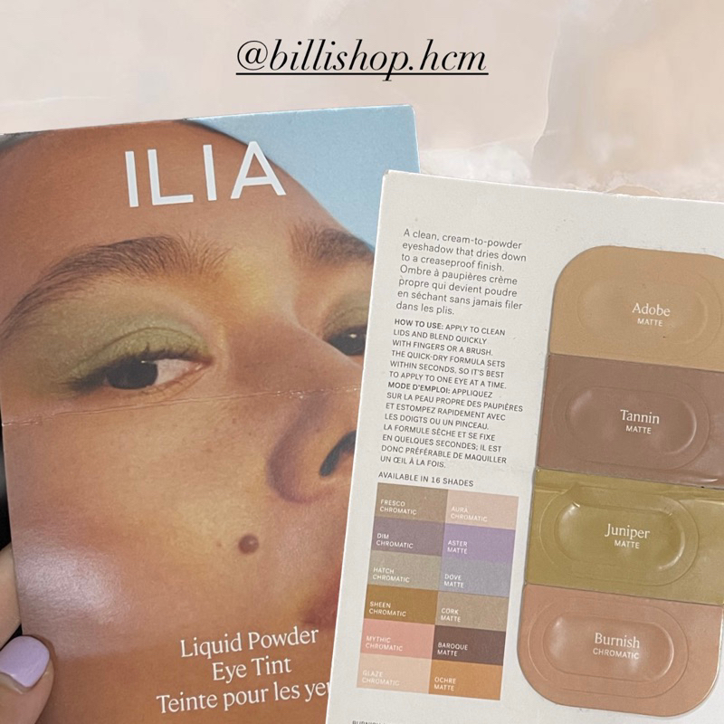 Sample phấn mắt dạng ke ILIA liquid powder eye tint