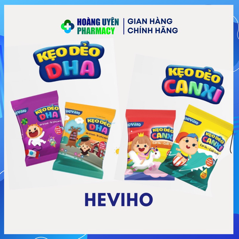 Kẹo dẻo Canxi Heviho Canxi D3 K2/ Kẹo dẻo DHA Heviho