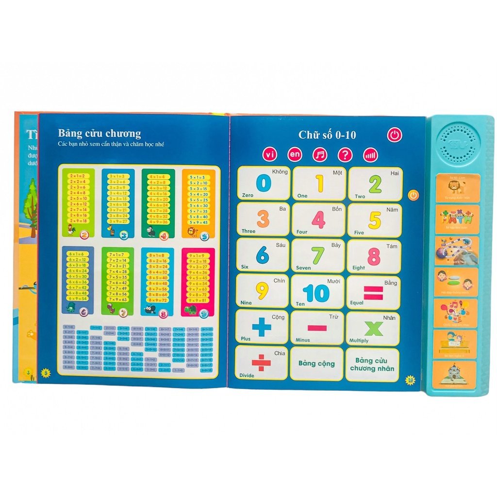 Sách Song Ngữ Anh Việt 3+ và Bộ 3 Cuốn Tập Viết Thần Kỳ Cho Bé - Tặng Kèm Pin