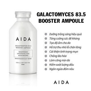[DATE 8/2026] Tinh chất dưỡng trắng AIDA Galactomyces 83.5 Booster Ampoule 50ml