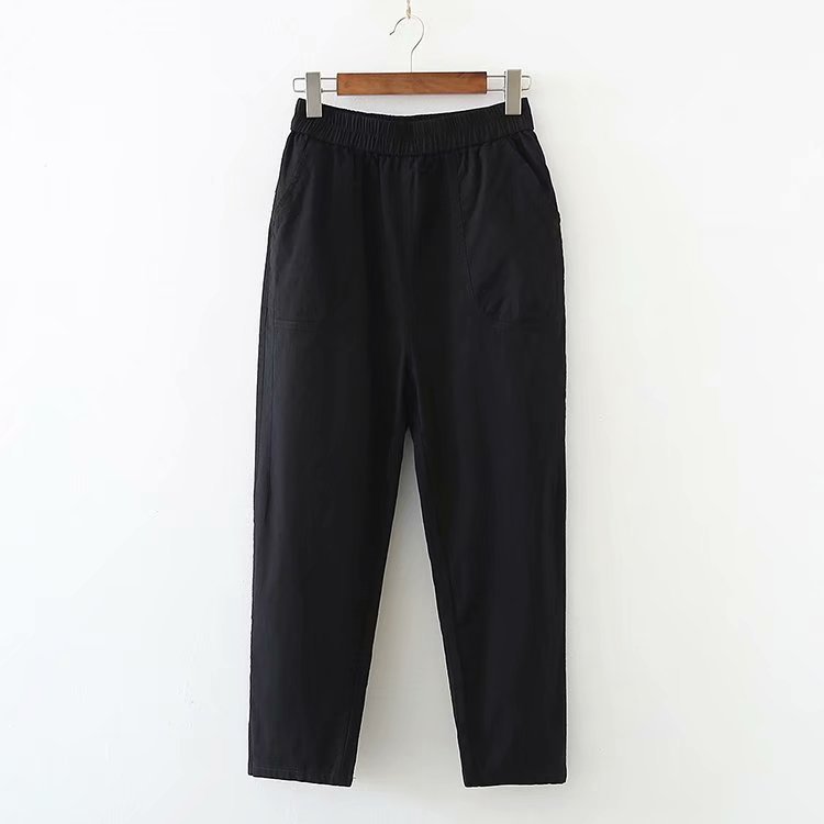 Quần baggy lưng cao cạp chun chất vải đũi mềm mát, thấm hút mồ hôi tốt Bigsize BGD